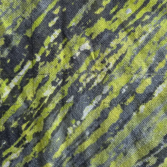 Loro Piana Green and Gray Cashmere Silk Scarf - Picture 7 of 12